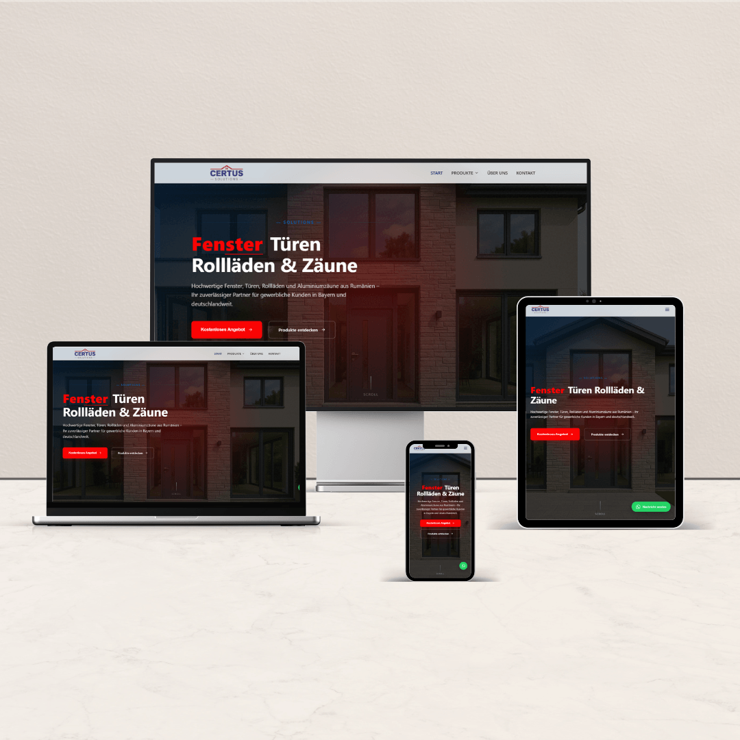 Certus Solutions Referenz – B2B Webdesign