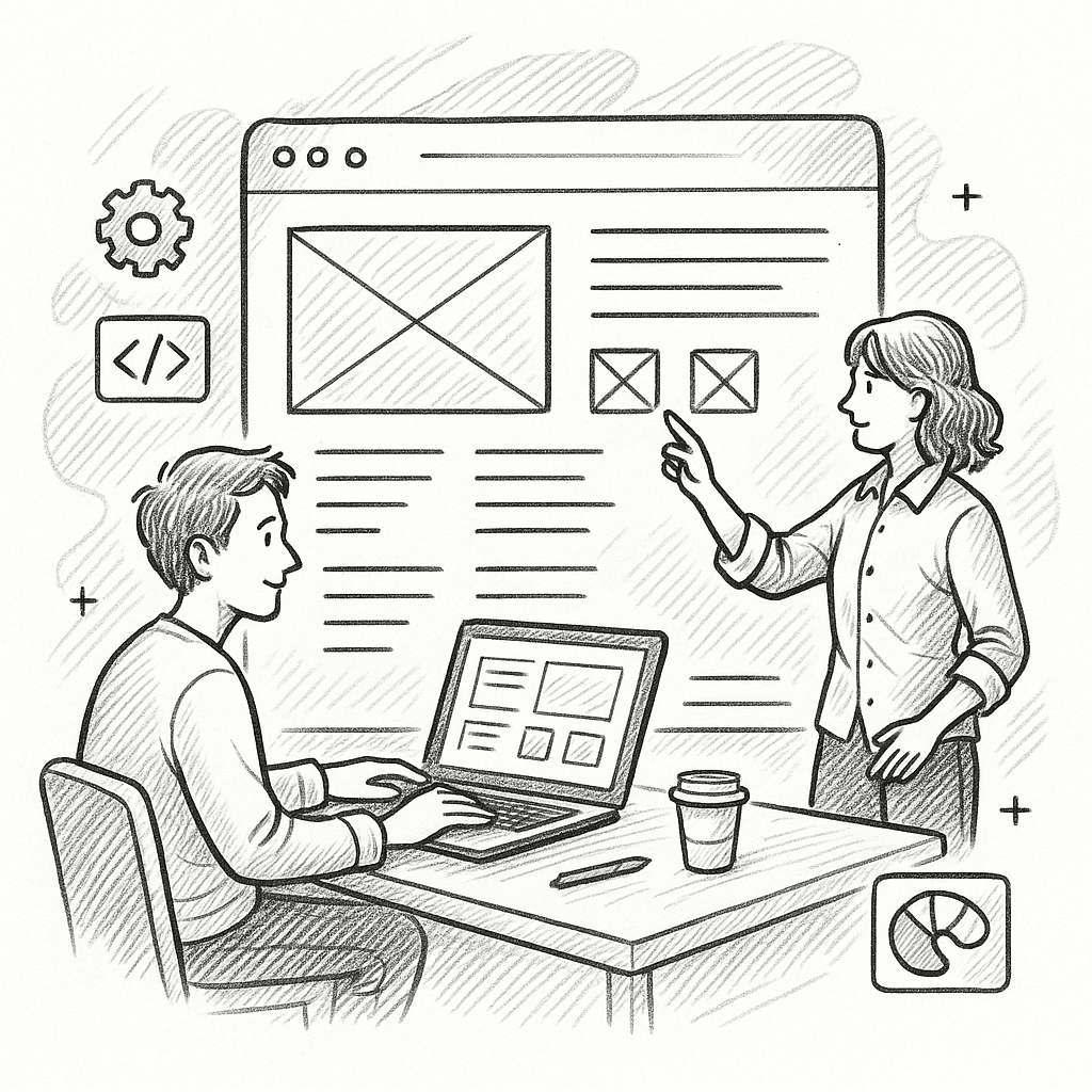 Moderne Webdesign Benutzeroberfläche