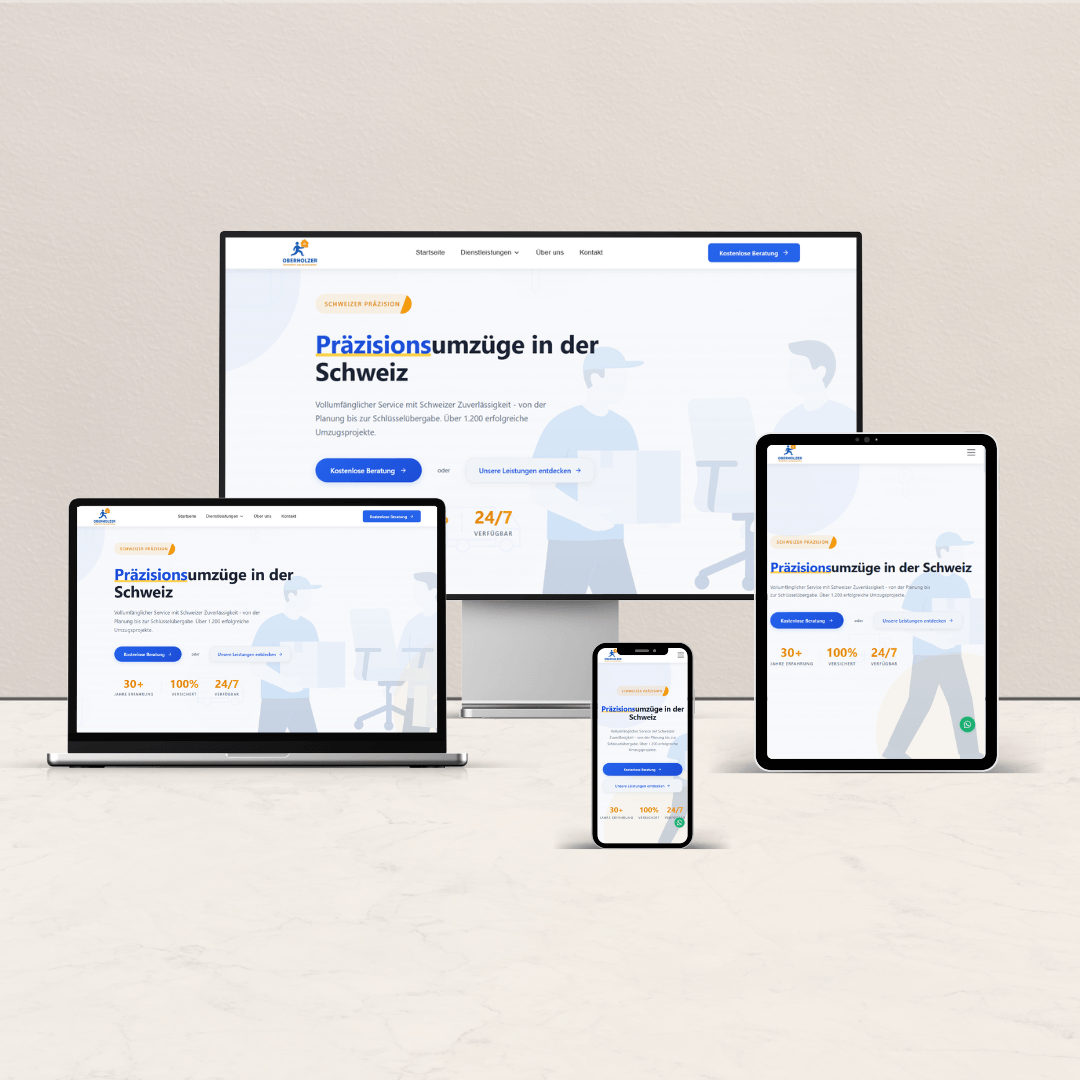 Case Study Oberholzer Umzugservice Website