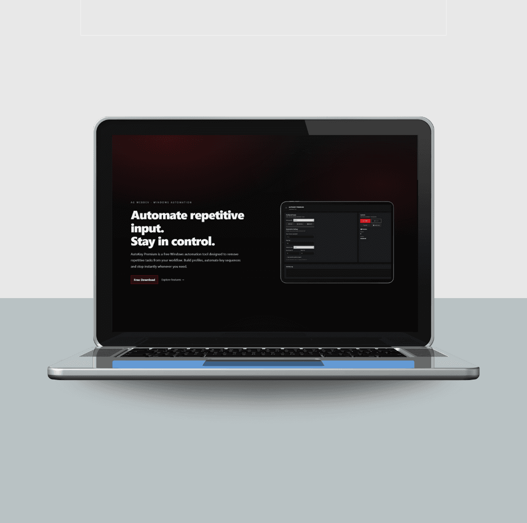 AutoKeyE Website – Webentwicklung Vorschau