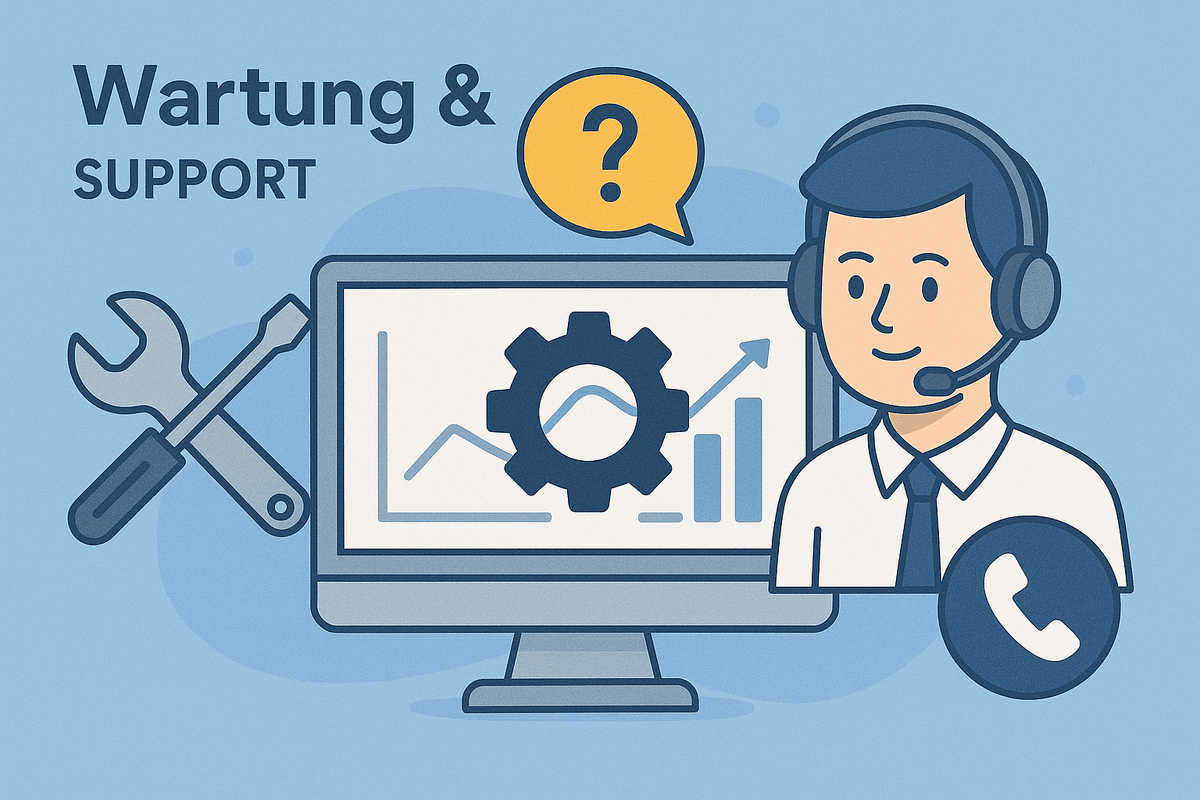 Wartung & Support Illustration