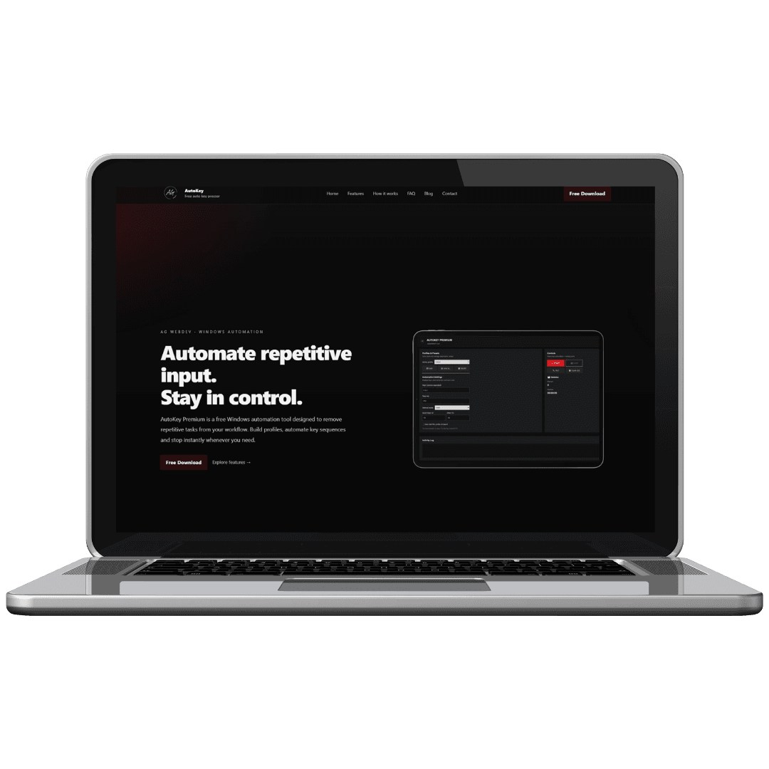 AutoKeyE – Hero & CTA