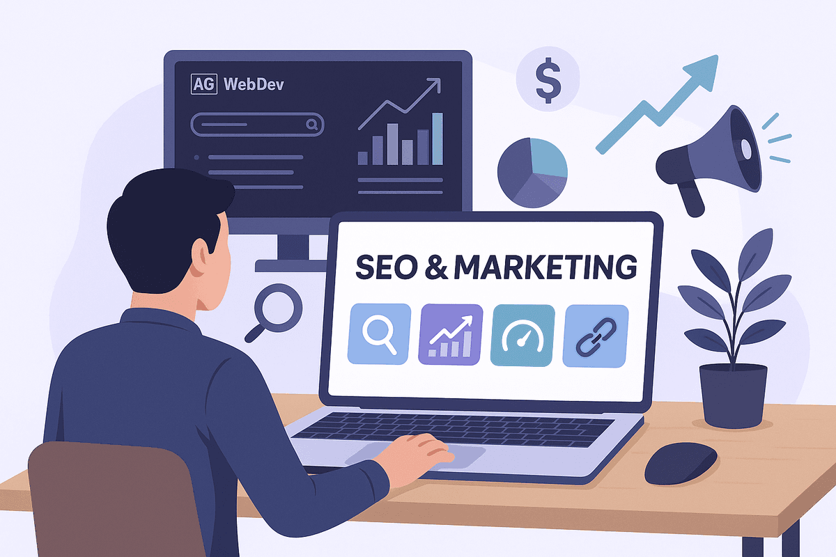 SEO Optimierung Illustration