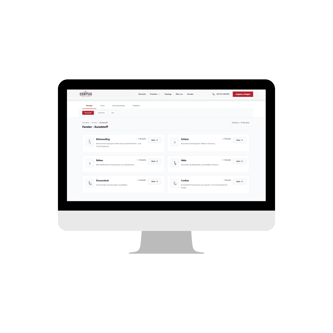 Produkte – Übersicht & Filter