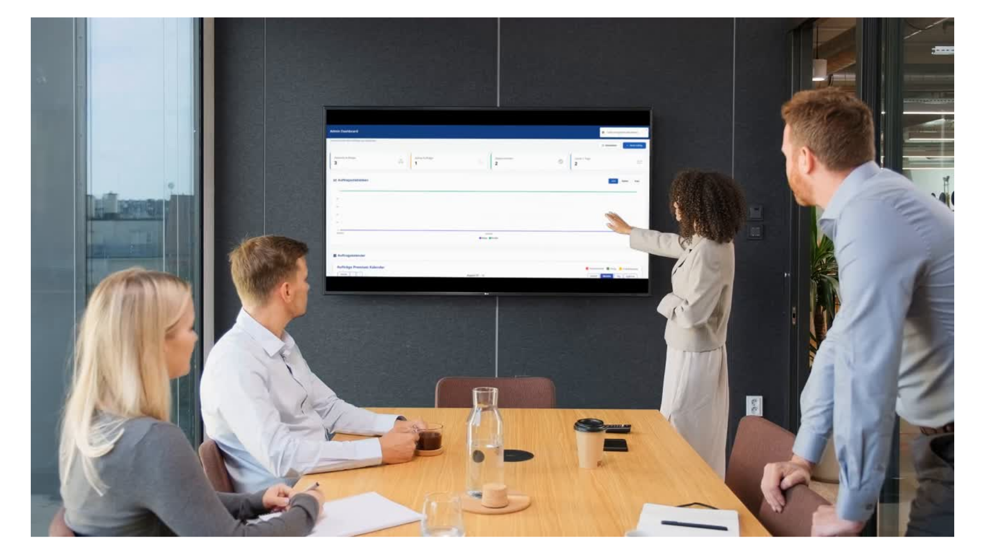 Live Präsentation im Unternehmen